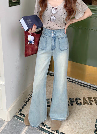 flared high waist jeans