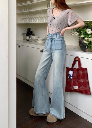 flared high waist jeans