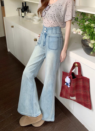 flared high waist jeans