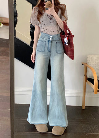flared high waist jeans