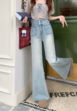 flared high waist jeans