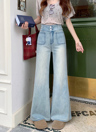 flared high waist jeans