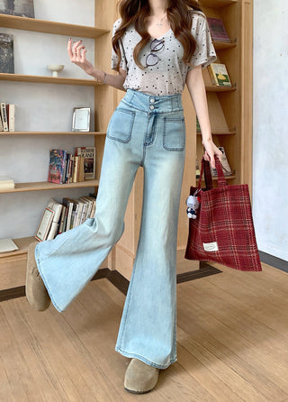 flared high waist jeans