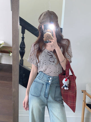 flared high waist jeans