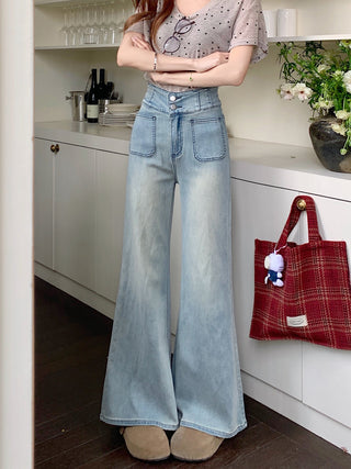 flared high waist jeans