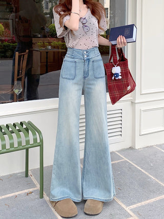 flared high waist jeans
