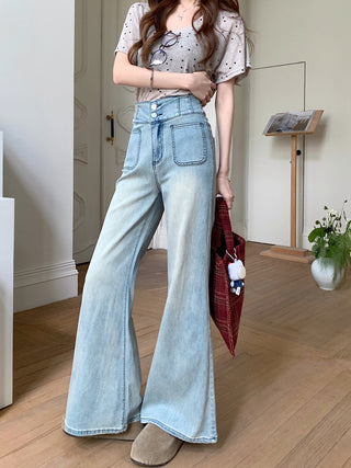 flared high waist jeans