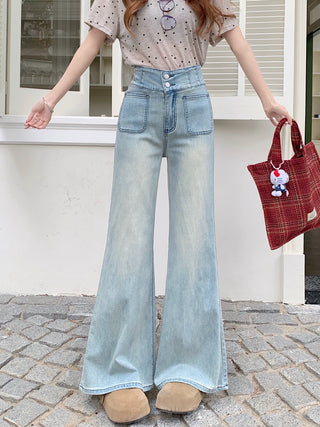 flared high waist jeans