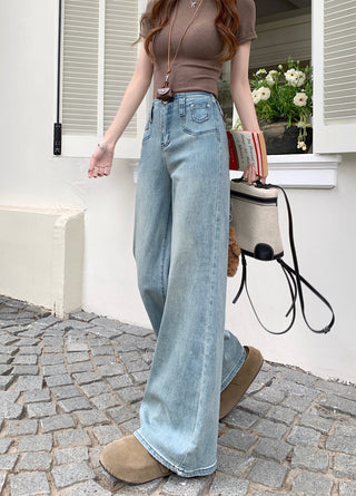 pocket flared waist jeans