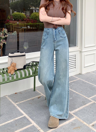 pocket flared waist jeans