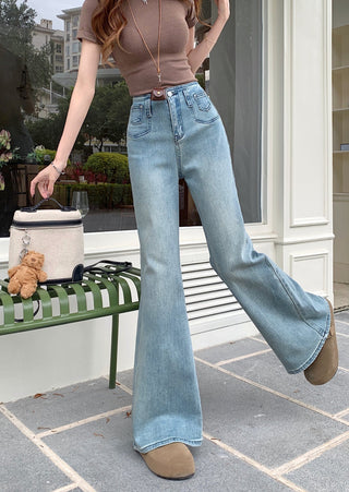 pocket flared waist jeans