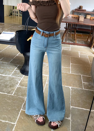 classic flared waist pants