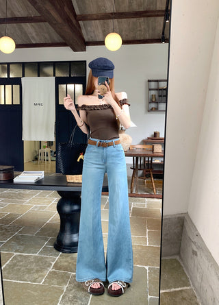 classic flared waist pants