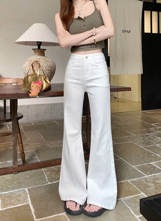 classic flared waist pants