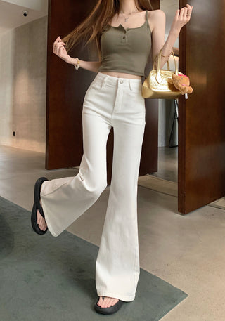 classic flared waist pants