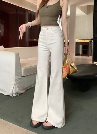 classic flared waist pants