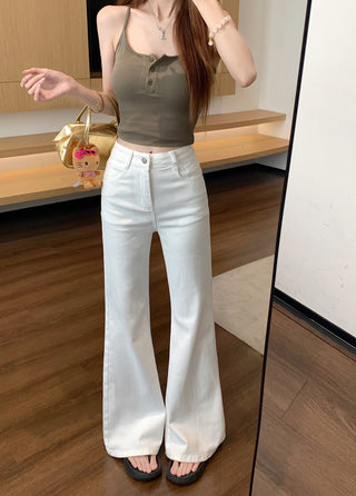 classic flared waist pants