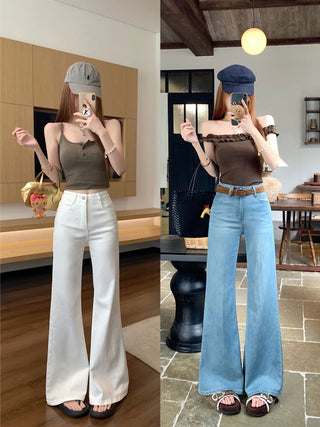 classic flared waist pants