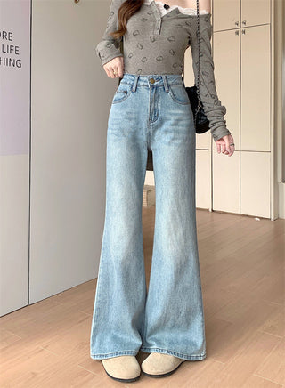 light flared casual jeans