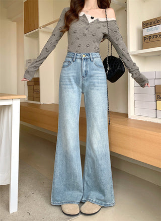 light flared casual jeans