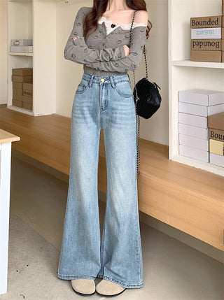 light flared casual jeans