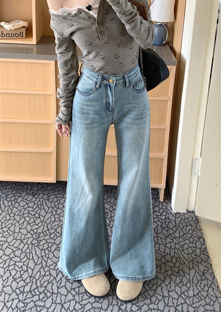 light flared casual jeans