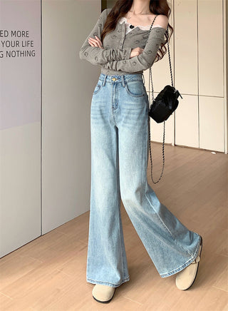 light flared casual jeans