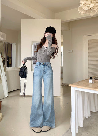 light flared casual jeans