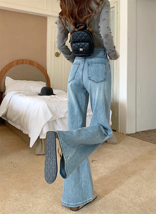 light flared casual jeans