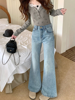 light flared casual jeans