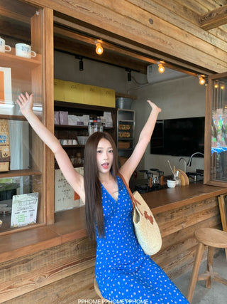 lace halter floral dress