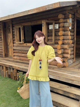 stitching back open blouse