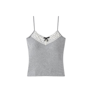 bow lace camisole top