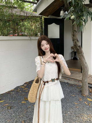 hollow sun protection blouse