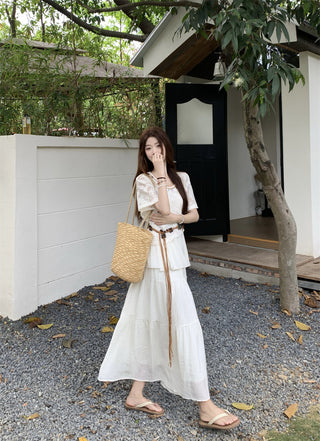 hollow sun protection blouse