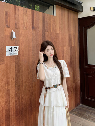 hollow sun protection blouse