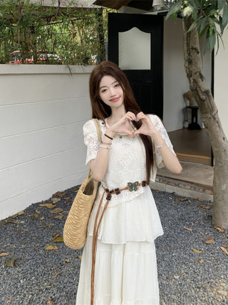 hollow sun protection blouse