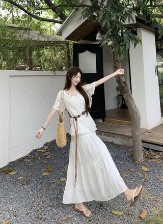 hollow sun protection blouse