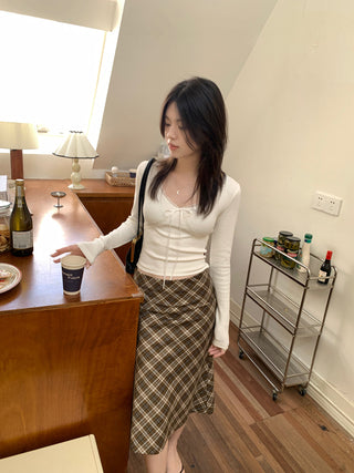 white drawstring base Top