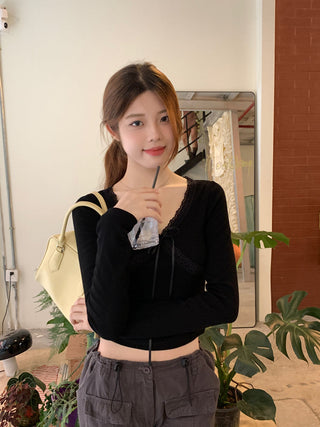 white drawstring base Top