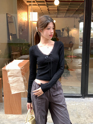 white drawstring base Top