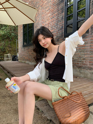 striped sun protection shirt