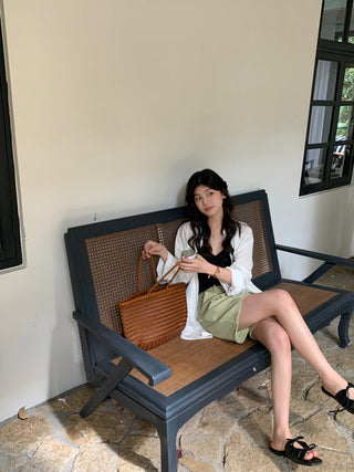 striped sun protection shirt