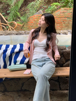 striped sun protection shirt