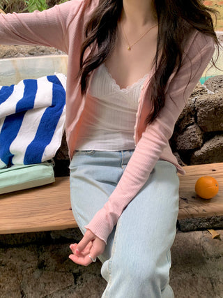 striped sun protection shirt