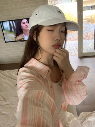 blue knitted Shirt
