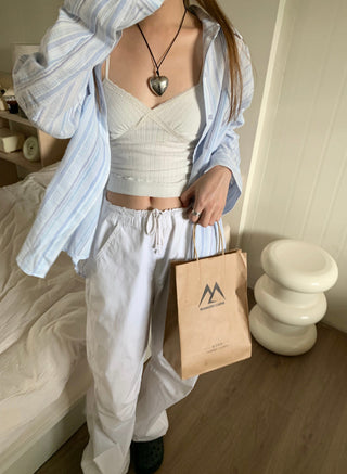 blue knitted Shirt