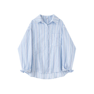 blue knitted Shirt