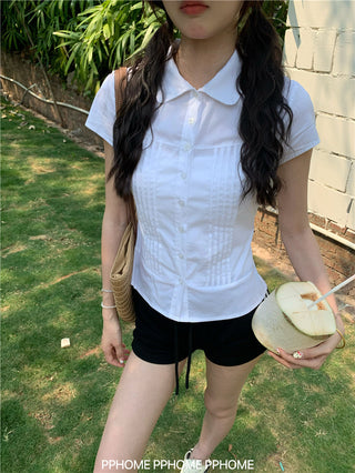 swing collar tee top
