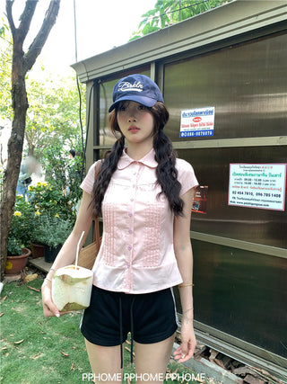 swing collar tee top